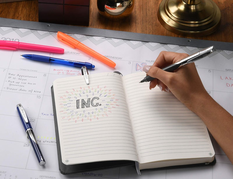 I-N-C Inc. R2 Precision Rollerball Pens - 0.5 mm Ultra Fine-Point Pen Set With Comfort Grip for School, Office, Writing, and Journaling, 12 Pack, Black Ink - Image 2